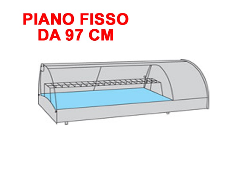 VETRINA REFR. GRANSUSHI PIANO FISSO mod. GRANSUSHI 3 PI DA 97 CM