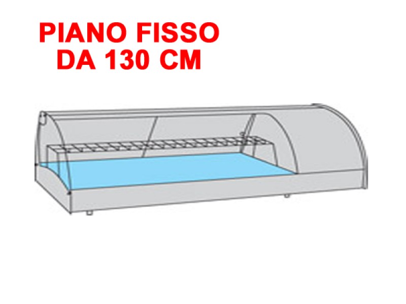 VETRINA REFR. GRANSUSHI PIANO FISSO mod. GRANSUSHI 4 PI DA 130 CM