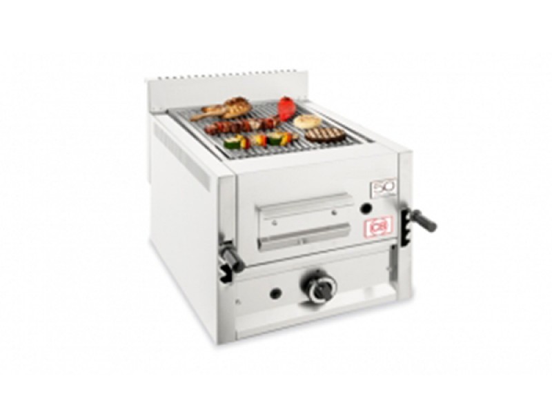 GRIGLIA A PIETRA LAVICA  A GAS DA BANCO I-47