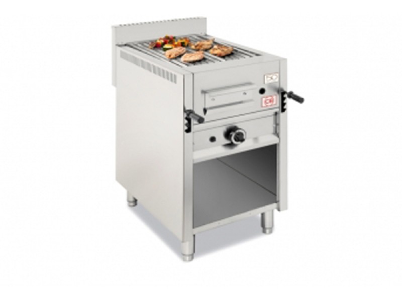 GRIGLIA A PIETRA LAVICA A GAS CON MOBILE A GIORNO I-47 MOB