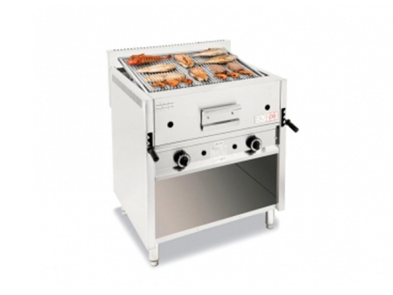 GRIGLIA A PIETRA LAVICA  A GAS CON MOBILE A GIORNO I-80 MOB/P