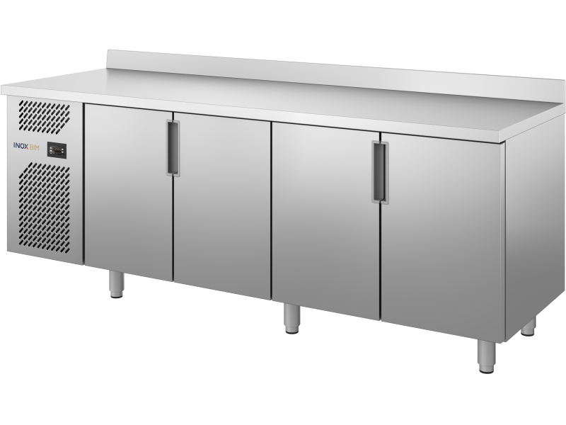TAVOLO REFRIGERATO 4 PORTE SERIE 70 GRIGLIA 40 X 60 TEMP. 0° +8° Mod. HTRE7.742
