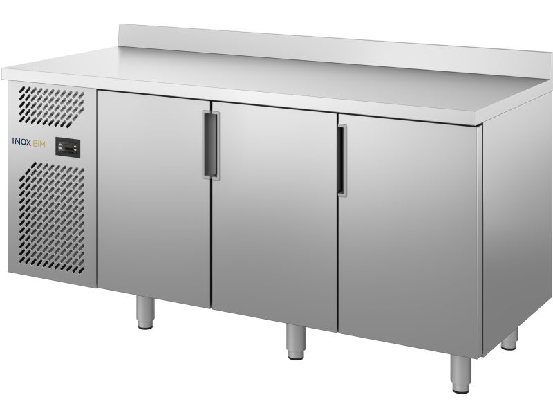 TAVOLO REFRIGERATO 3 PORTE SERIE 80 GRIGLIA 40 X 60 TEMP. -15° -18° Mod. HTFE.732