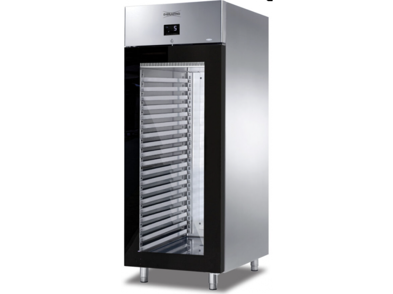 CONSERVATORE PORTA A VETRO TEMP. 0° +10°C  CAP. 573LT PER TEGLIE 60X40 mod. PASTRY G 71 TNV