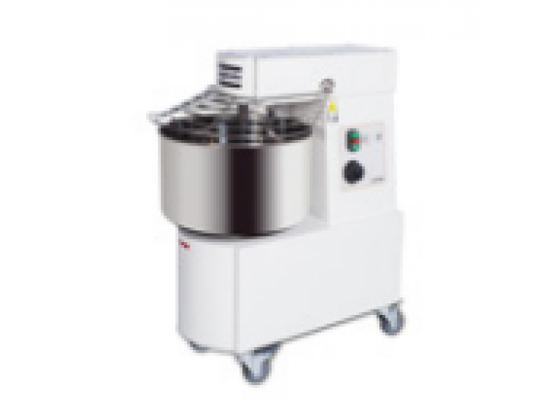 IMPASTATRICE A SPIRALE MOD. SK30TR2V A DUE VELOCITA' CON RUOTE