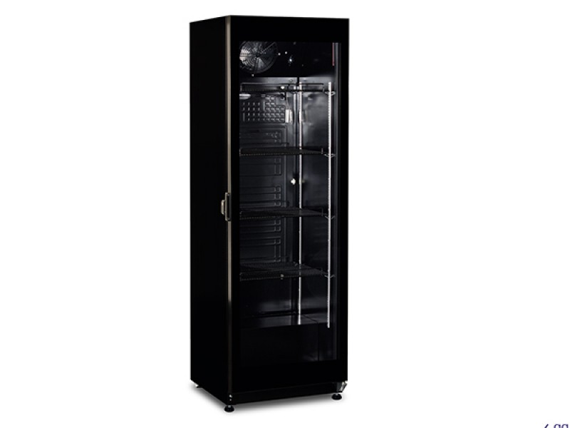 FRIGORIFERO PORTA A VETRO MOD. KRYO 42 EVO BLACK TEMP. +2°/+8° C