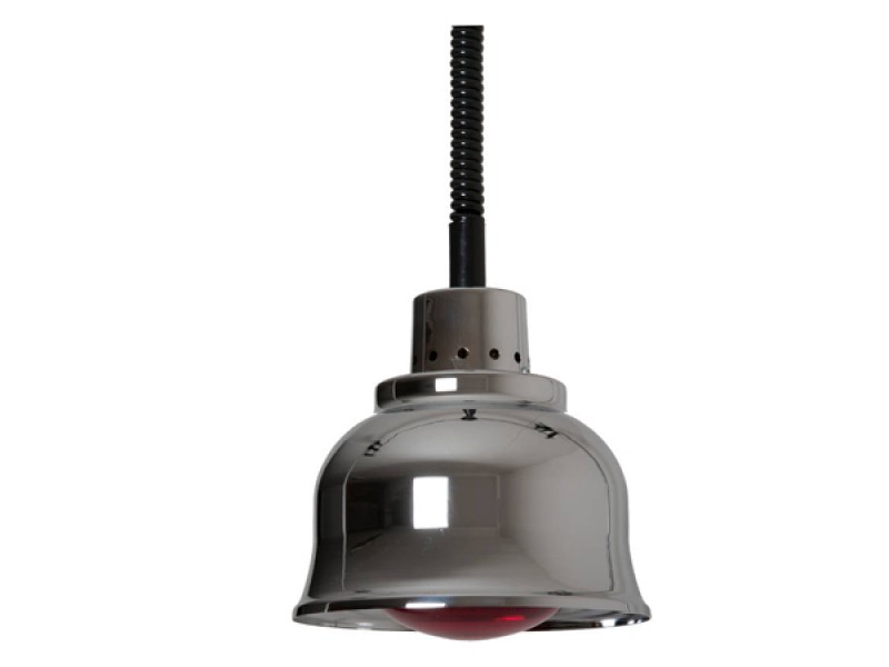 LAMPADA RISCALDANTE BIANCA STRUTTURA IN RAME CROMATO LC25W