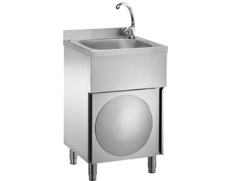 LAVAMANI ARMADIATO CON MISCELATORE ACQUA CALDA/FREDDA LC50MM