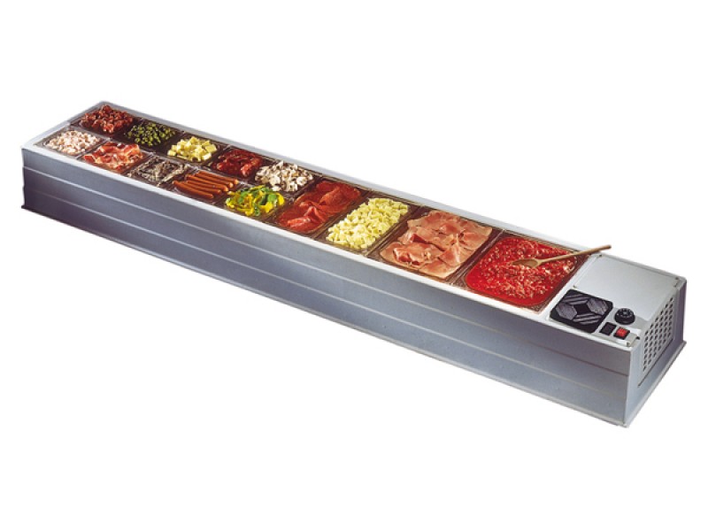 VETRINA REFRIGERATA PER CONDIMENTI PIZZA MOD. MAXI