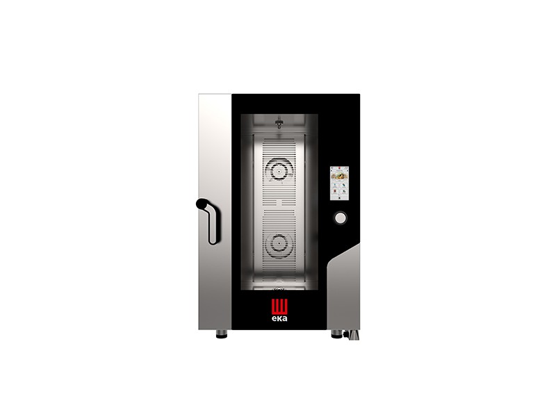 FORNO ELETTRICO COMBINATO CONVENZIONE VAPORE 11 TEGLIE 1/1 GN CON TOUCH SCREEN mod. MKF 1111 TS