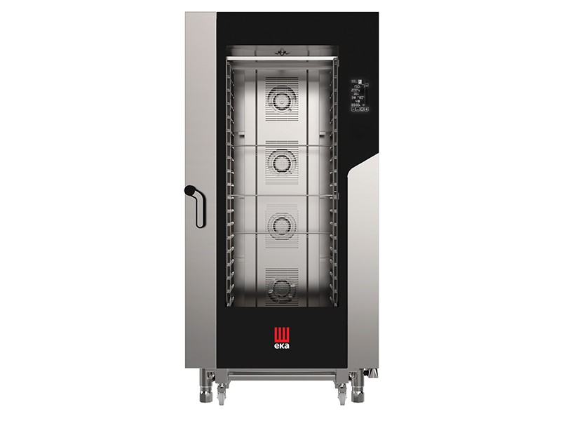 FORNO ELETTRICO COMBINATO CONVEZIONE VAPORE 20 TEGLIE 1/1 GN CON BLACK MASK mod. MKF 2011 BM
