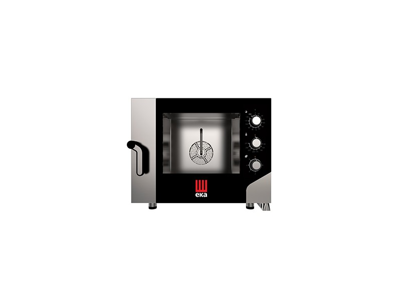 FORNO ELETTRICO COMBINATO CONVEZIONE VAPORE 4 TEGLIE 600 X 400 MM CON PANNELLO ELETTROMECCANICO mod. MKF 464 S