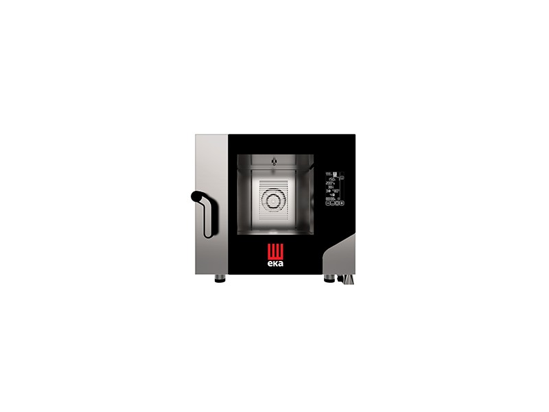 FORNO ELETTRICO COMBINATO CONVENZIONE VAPORE 5 TEGLIE 1/1 GN CON PANNELLO DIGITALE TOUCH TECNOLOGIA BLACK MASK mod. MFK 511 BM