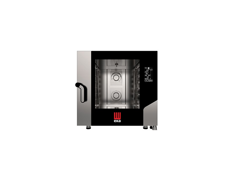 FORNO ELETTRICO COMBINATO CONVEZIONE VAPORE 6 TEGLIE 600 X 400 MM CON BLACK MASK mod. MKF 664 BM