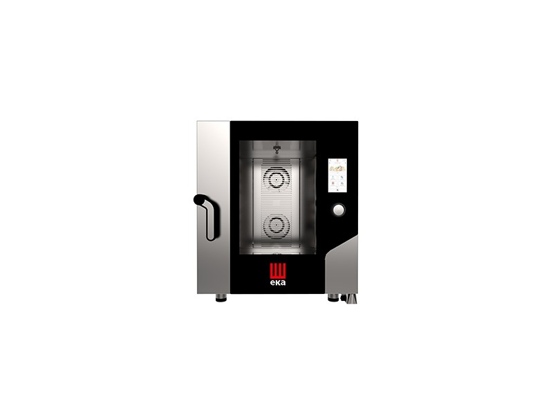 FORNO ELETTRICO COMBINATO CONVENZIONE VAPORE 7 TEGLIE 1/1 GN CON TOUCH SCREEN mod. MKF 711 TS