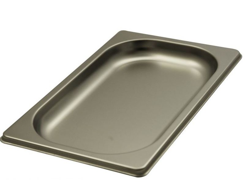 TEGLIA IN ACCIAIO INOX AISI 304 GN 1/4 H 2