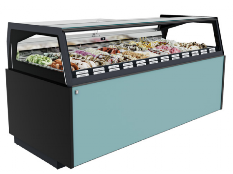 VETRINA GELATO MOD. ORAMA L 1150 VBD  H 117 1 (4+4 VASCHETTE) 