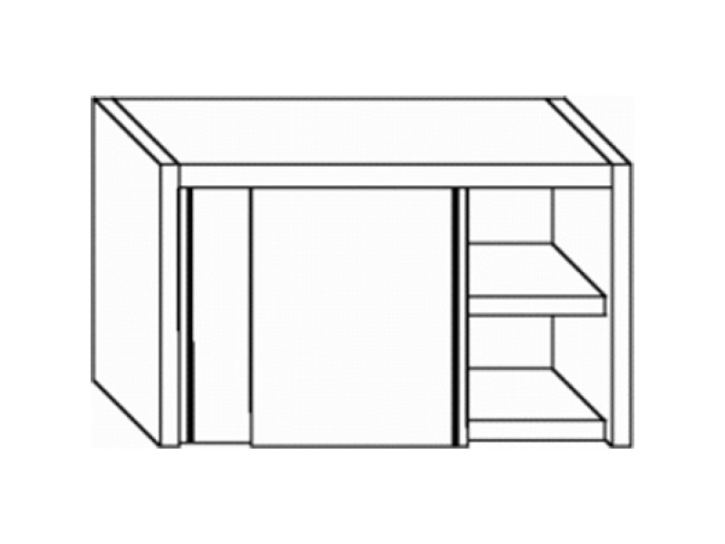 PENSILE ARMADIATO CON 1 RIPIANO L110XP40XH60 PS.11