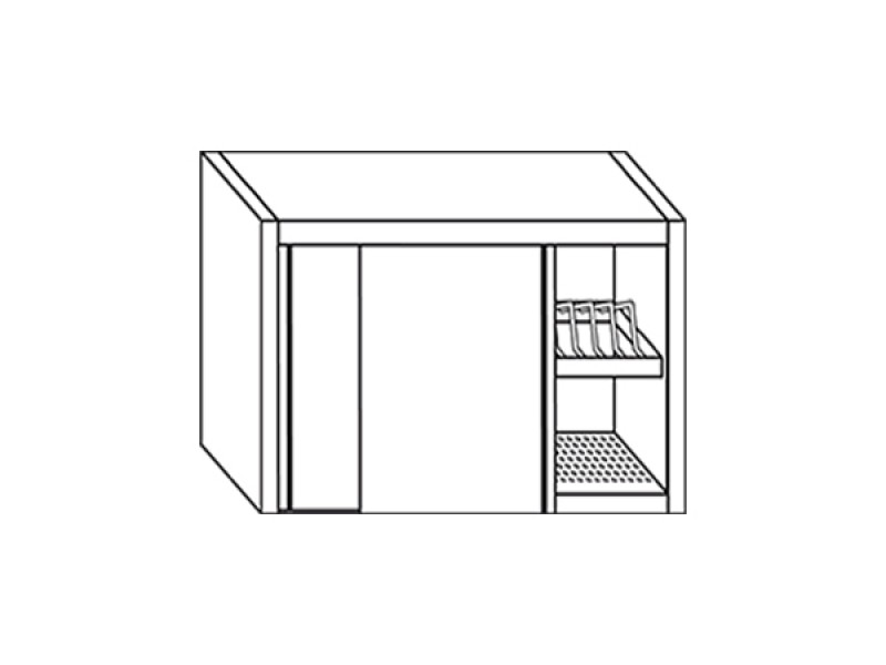 PENSILE SCOLAPIATTI ARMADIATO CON 1 RIPIANO L110XP40XH60 PP.11