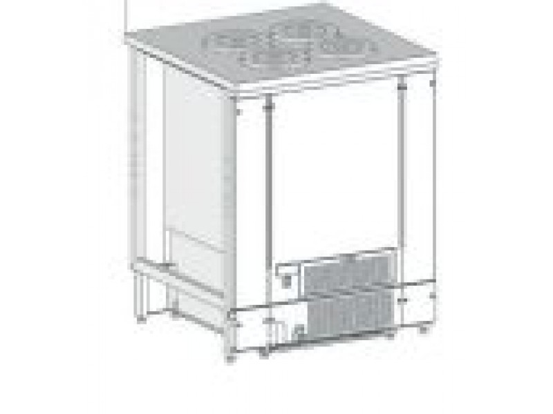 BANCO A POZZETTO GELATO VENTILATO SENZA RISERVA 4 FORI NEW ERA