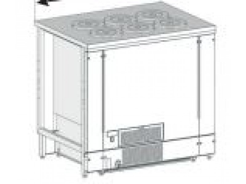 BANCO A POZZETTO GELATO VENTILATO SENZA RISERVA 6 FORI NEW ERA