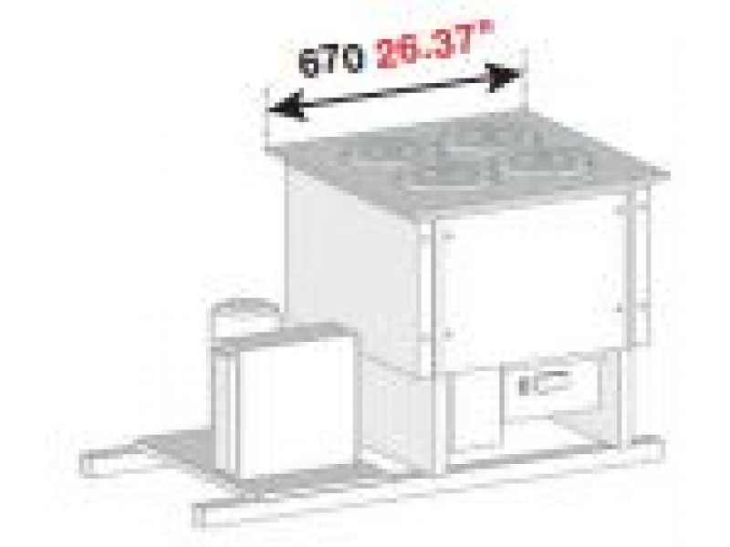 BANCO A POZZETTO GELATO VENTILATO VASCA SENZA RISERVA CON PIANO INOX 4 FORI NEW ERA 