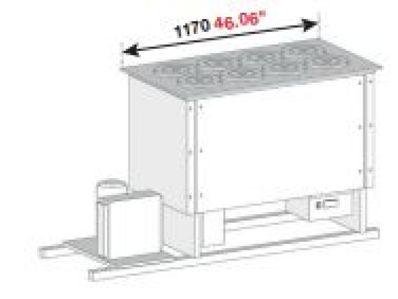 BANCO A POZZETTO GELATO VENTILATO VASCA CON RISERVA E PIANO INOX 8 FORI NEW ERA 