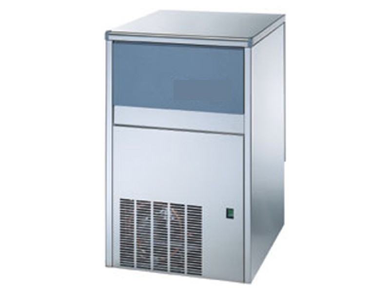 PRODUTTORE DI GHIACCIO SL110A DA 53 KG CUBETTI PIENI CON CONTENITORE INCORPORATO E CONDENSAZIONE ARIA