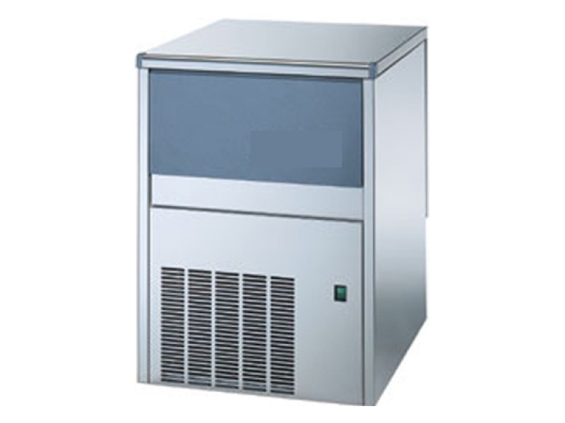 PRODUTTORE DI GHIACCIO SL70W CUBETTI PIENI CON CONTENITORE INCORPORATO E CONDENSAZIONE ACQUA