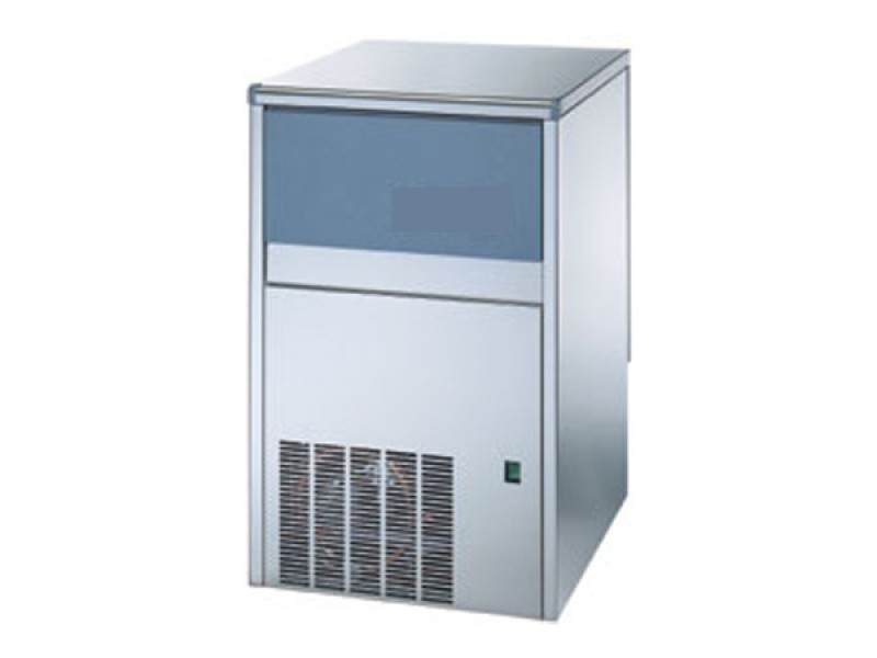 PRODUTTORE DI GHIACCIO SL90W DA 46 KG CUBETTI PIENI CON CONTENITORE INCORPORATO E CONDENSAZIONE ACQUA