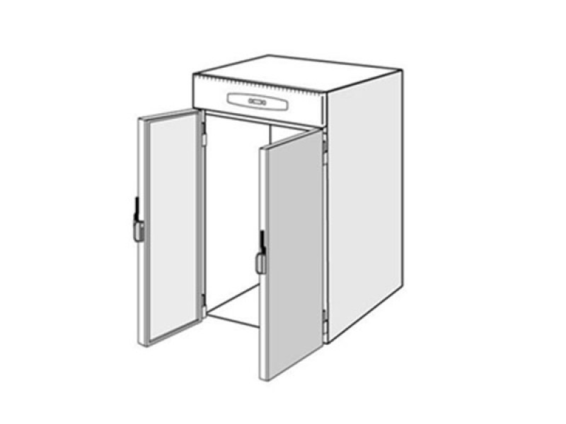 FRIGORIFERO CARRELLATO ROLL IN 2 PER 2 CARRELLI GN E EN mod. ROLL-IN 2 AAJ022