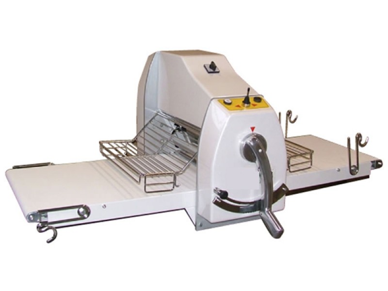 SFOGLIATRICE MANUALE PASTICCERIA DA BANCO CON PIANI DA 950 MM