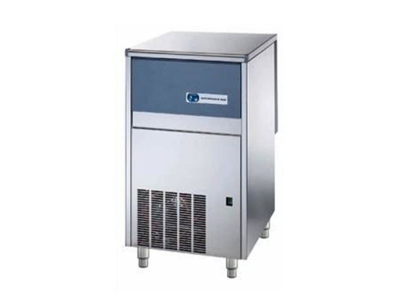 PRODUTTORE DI GHIACCIO A SCAGLIE GRANULARI MOD. SLF225A CON CONTENITORE INCORPORATO E CONDENSAZIONE ARIA 