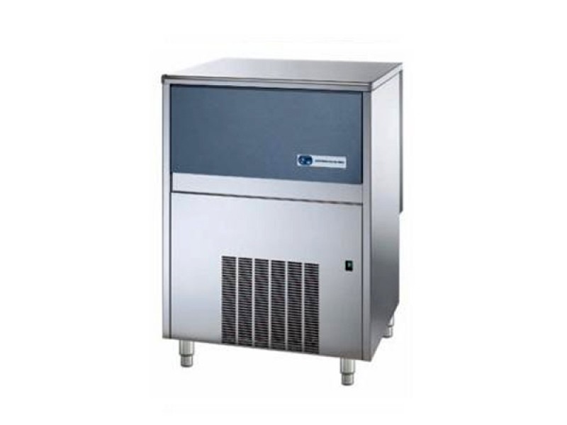 PRODUTTORE DI GHIACCIO A SCAGLIE GRANULARI MOD SLF320A CON CONTENITORE INCORPORATO E CONDENSAZIONE ARIA 