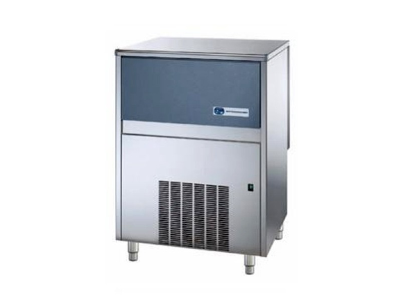 PRODUTTORE DI GHIACCIO A SCAGLIE GRANULARI MOD SLF355W CON CONTENITORE INCORPORATO E CONDENSAZIONE ACQUA