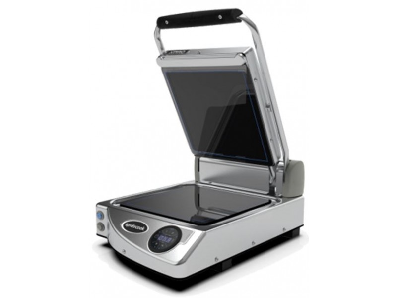 PIASTRA SINGOLA CON CONTROLLO DIGITALE CON PIANI LISCI NERI MOD. SP 010 E 