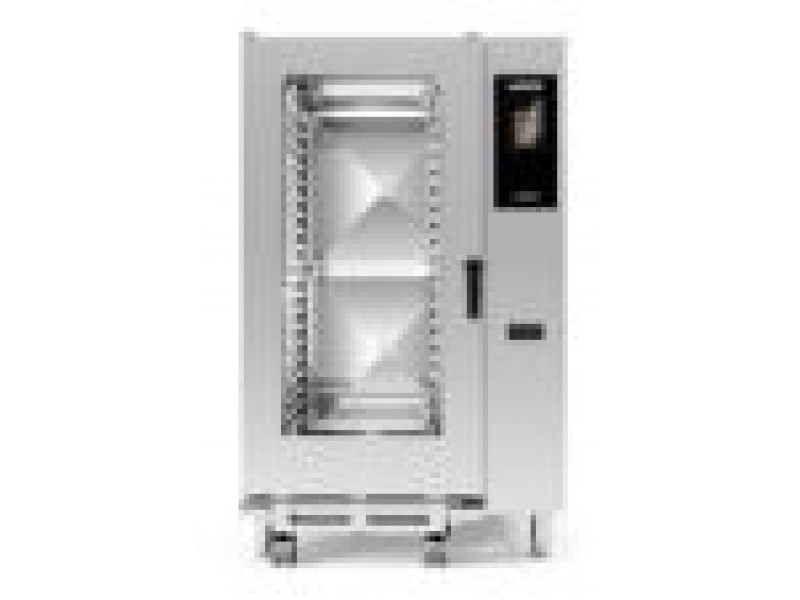 FORNO COMBI A GAS 20 TEGLIE GN 2/1 o 40 TEGLIE GN 1/1 MOD. SYNAPSY SYG202B CON COMANDI ELETTROMECCANICI