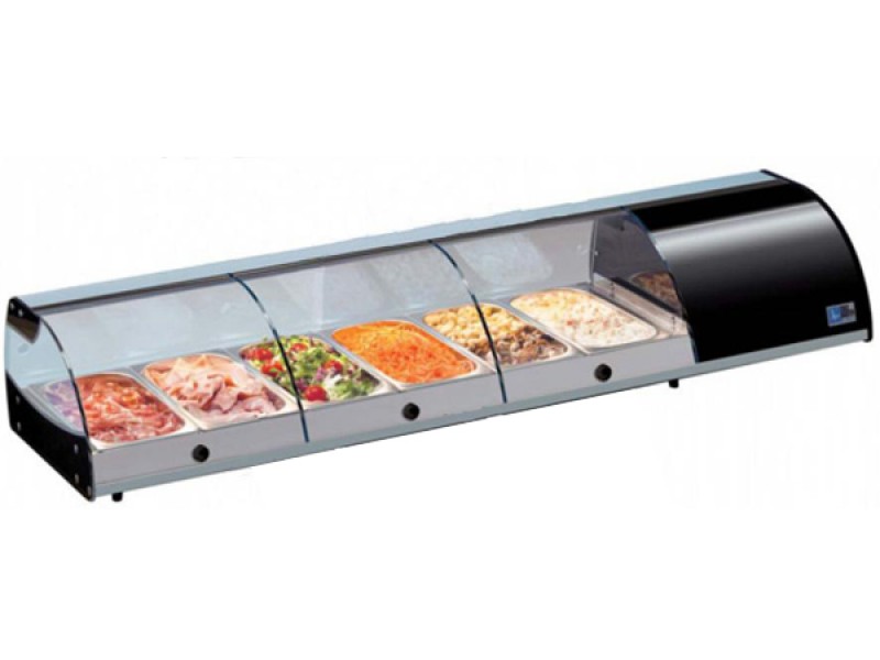 VETRINA REFRIGERATA PER TAPAS 4 GN SS