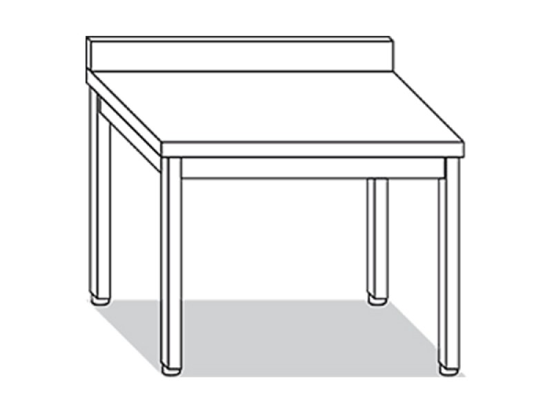 TAVOLO SU GAMBE CON ALZATINA L100XP60XH85 TVG6.10A TE