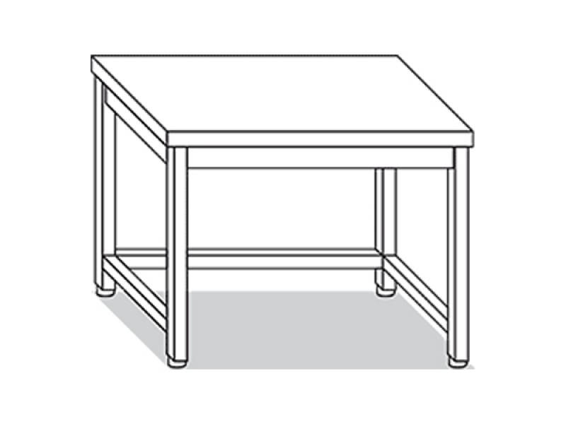 TAVOLO SU GAMBE CON RINFORZI L140XP70XH85 TVC.14 TE