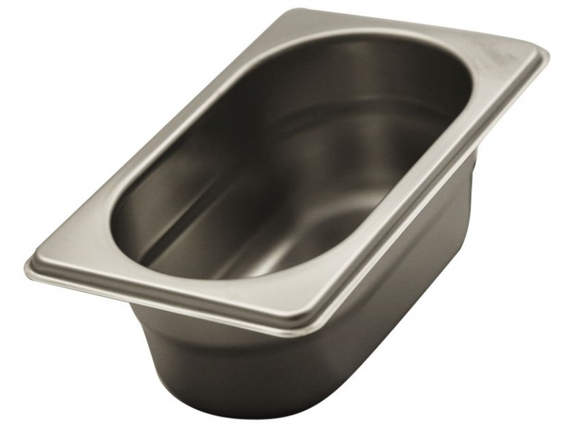 TEGLIA IN ACCIAIO INOX AISI 304 GN 1/9 H 6,5
