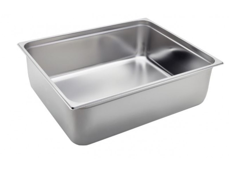 TEGLIA IN ACCIAIO INOX AISI 304 GN 2/1 H 6,5