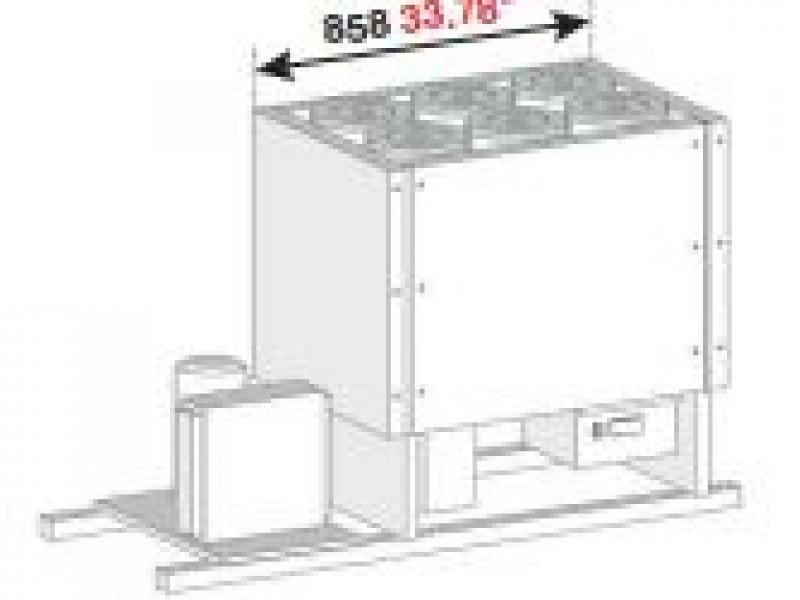BANCO A POZZETTO GELATO VENTILATO VASCA CON RISERVA SENZA PIANO 6 FORI NEW ERA