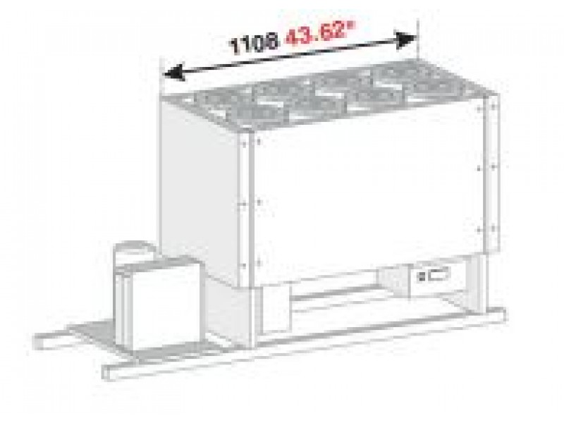 BANCO A POZZETTO GELATO VENTILATO VASCA CON RISERVA SENZA PIANO 8 FORI NEW ERA