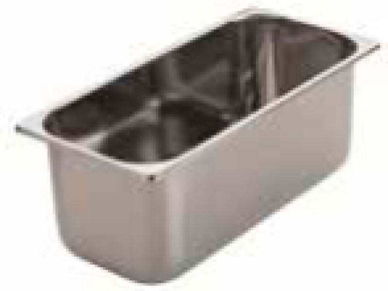 VASCHETTA PER GELATO IN ACCIAIO INOX AISI 304 MOD. VG 361615