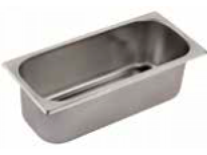 VASCHETTA PER GELATO IN ACCIAIO INOX AISI 304 MOD. VG 361612