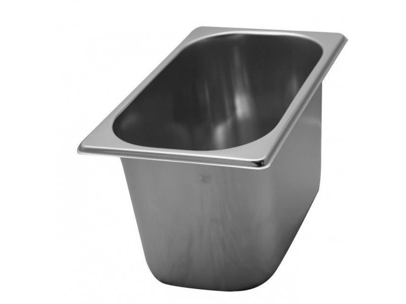 VASCHETTA PER GELATO IN ACCIAIO INOX AISI 304 MOD. VG 261615