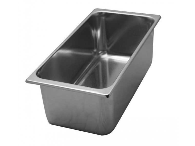 VASCHETTA PER GELATO IN ACCIAIO INOX AISI 304 MOD. VG 331615