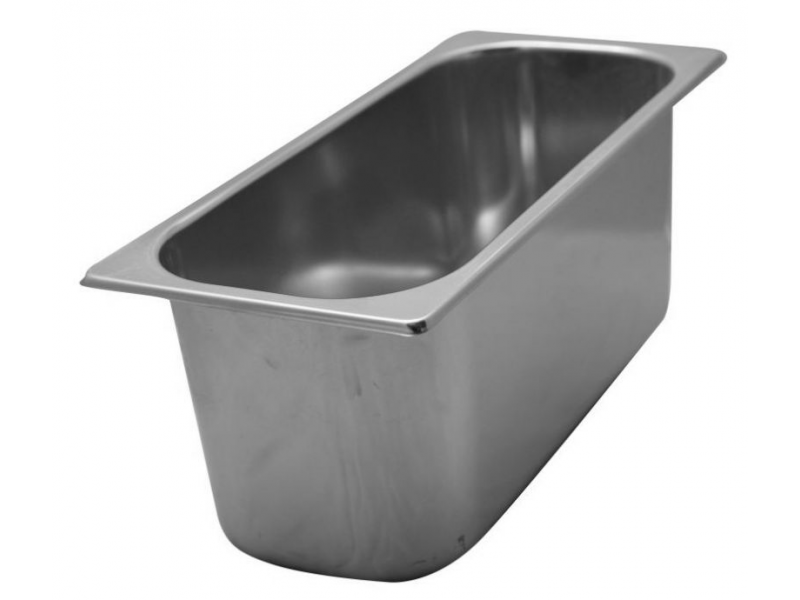 VASCHETTA PER GELATO IN ACCIAIO INOX AISI 304 MOD. VG 361618