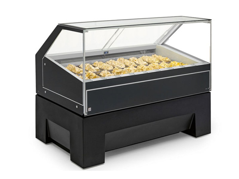 VETRINA GELATO VENTILATA MOD. JOLLY 9+9 GUSTI VBD H 1200 MONOFASE